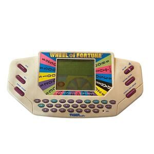 Vintage Wheel of Fortune Handheld Game Tiger with Cartridge Tested Working